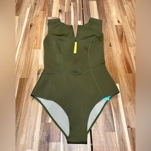 H&M one-piece rashguard swimsuit